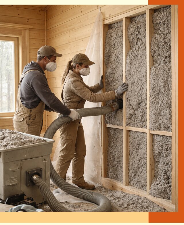 Утепление дачного дома эковатой в Гуково от 1489 руб./м2 — комплексно, ТепломастерГкв