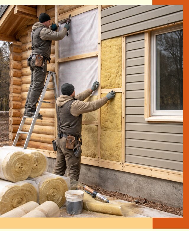 Утепление деревянного дома в Гуково от 6365 руб./м2 — заказать работы | ТепломастерГкв