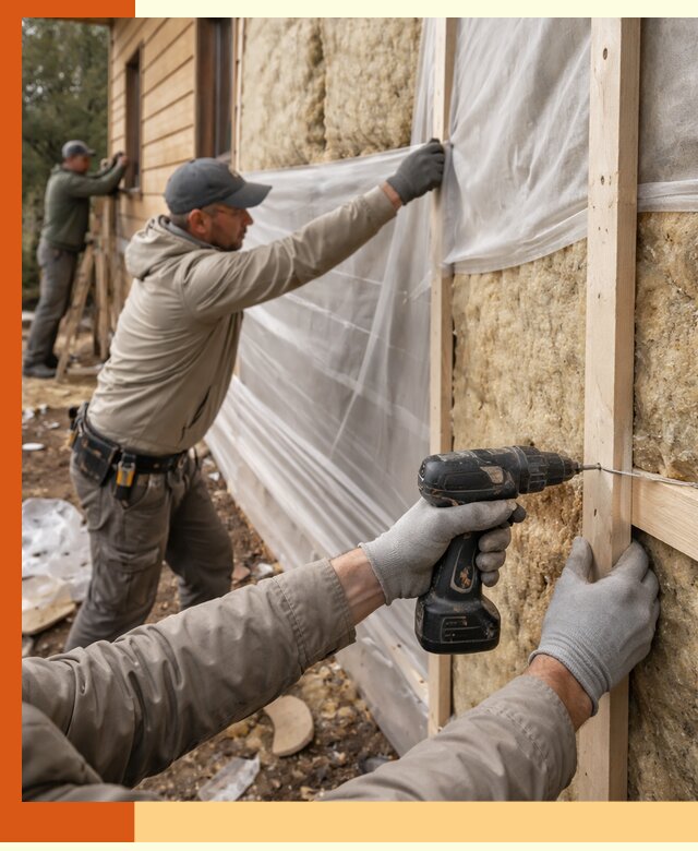 Утепление дома из бруса в Гуково качественно и долговечно