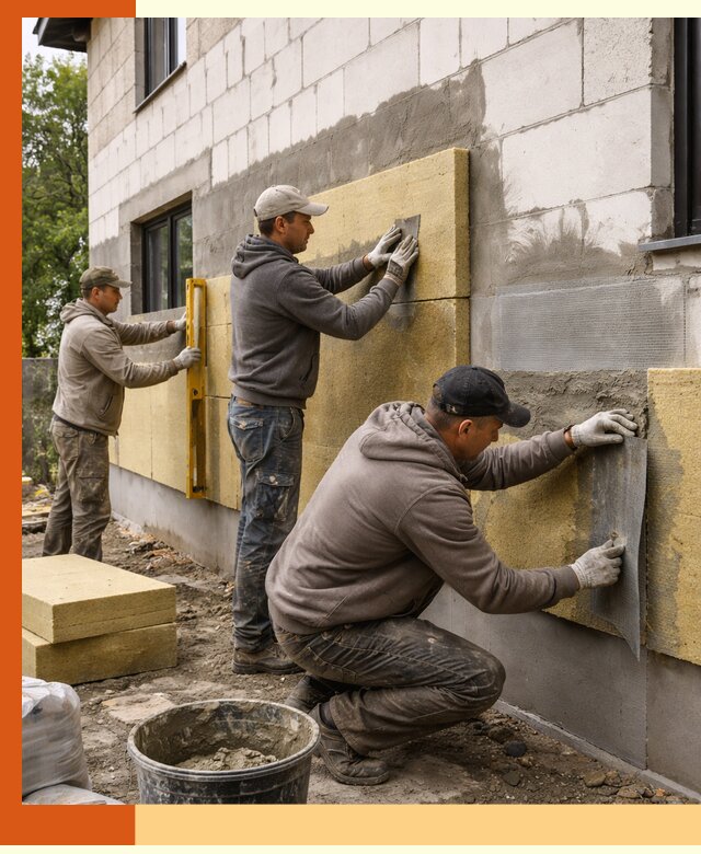 Утепление дома из газобетона в Гуково качественно и долговечно