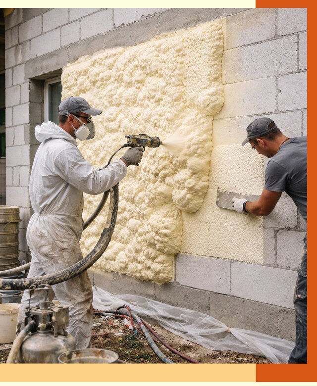 Утепление дома из газобетона ППУ в Гуково от 4928 руб./м² под ключ | ТепломастерГкв