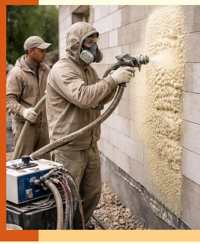 Утепление дома из газобетона ППУ в Гуково — надежная теплоизоляция