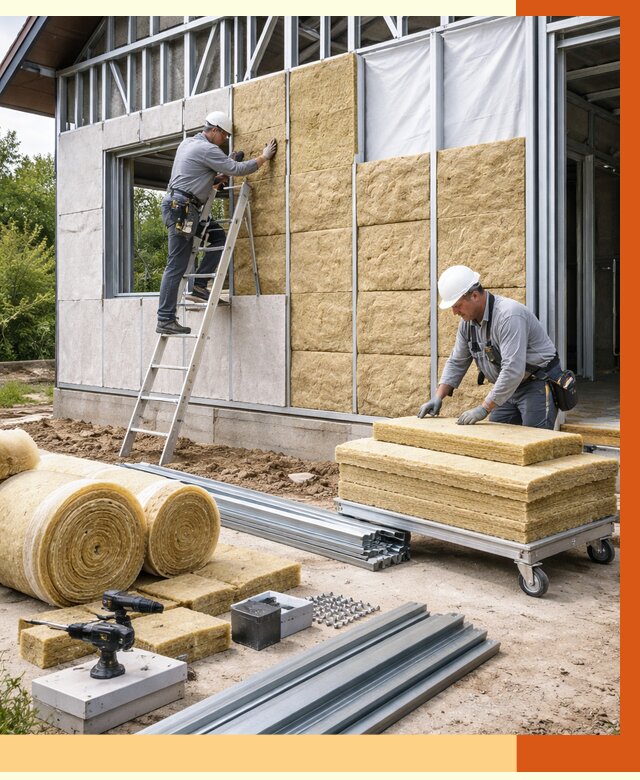 Утепление дома из ЛСТК в Гуково от 5338 руб./м² — профессионально | ТепломастерГкв