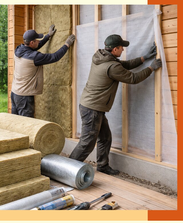 Утепление дома из двойного бруса в Гуково от 4928 руб./м² — ТепломастерГкв под ключ