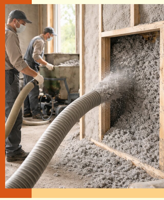 Утепление коттеджа эковатой в Гуково с гарантией качества