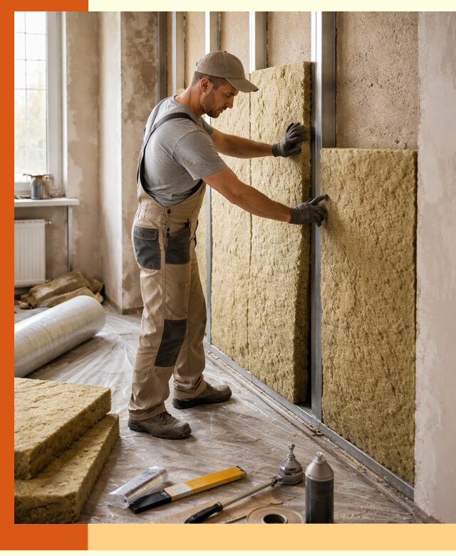 Утепление квартиры в Гуково — комплексная теплоизоляция стен и полов