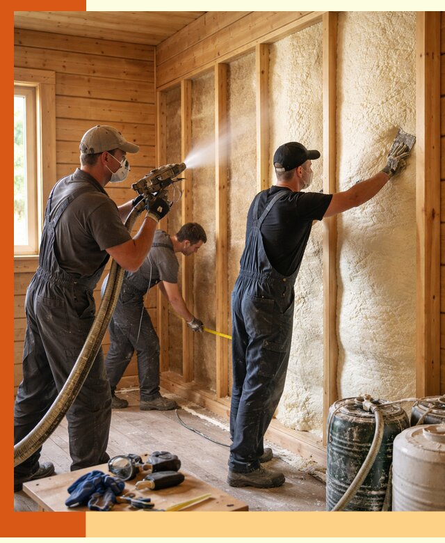 Утепление бани пенополиуретаном (ППУ) в Гуково