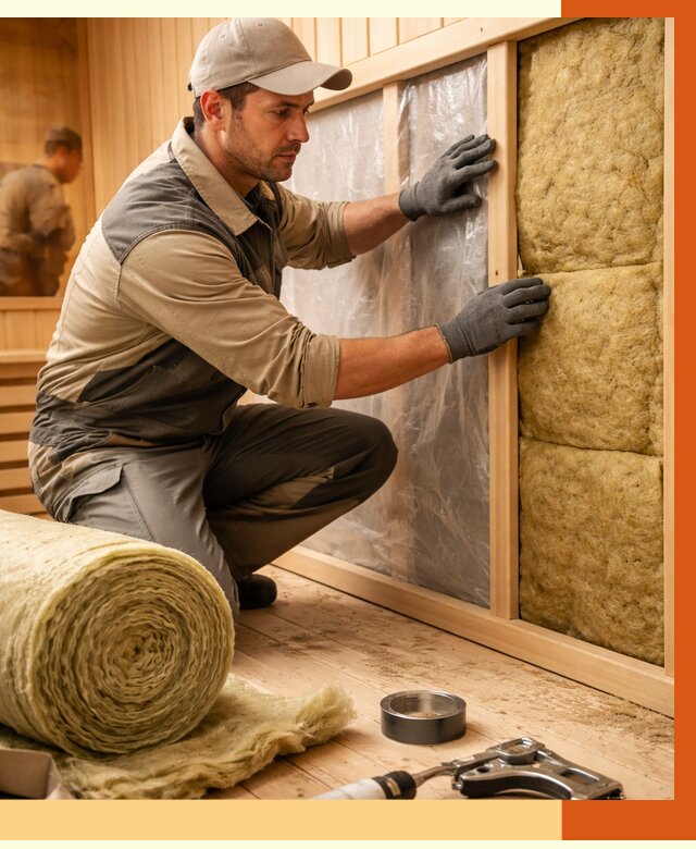 Утепление сауны изнутри в Гуково от 6673 руб. за м2 | ППУ, под ключ — ТепломастерГкв