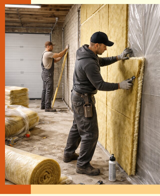 Утепление гаража под ключ в Гуково — все виды теплоизоляции