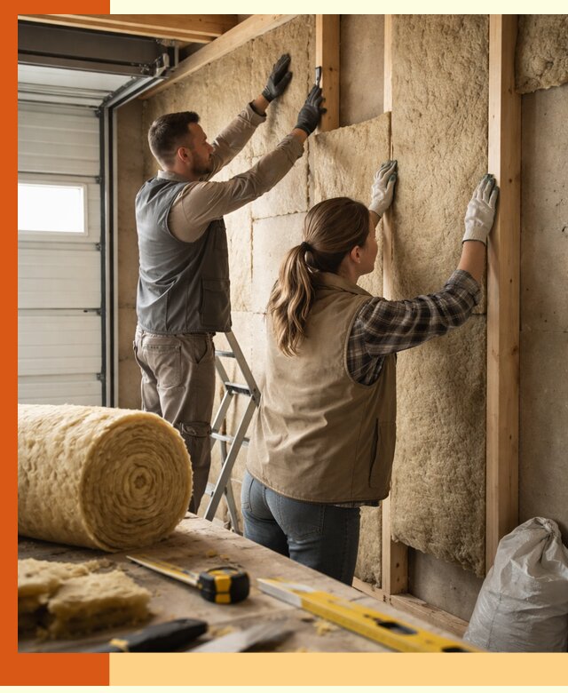 Утепление гаража изнутри в Гуково: быстро и надежно