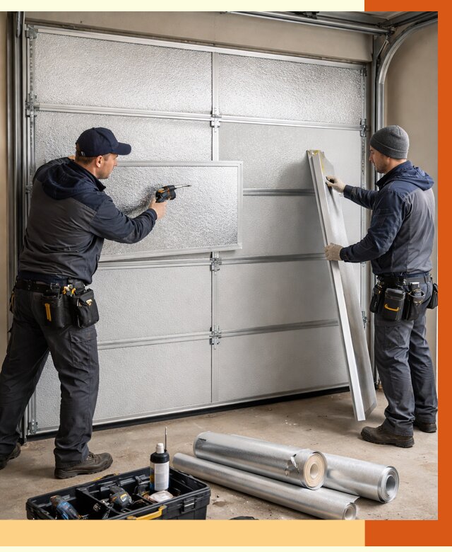 Утепление гаражных ворот в Гуково от 8059 руб/м2 — надежно и быстро | ТепломастерГкв