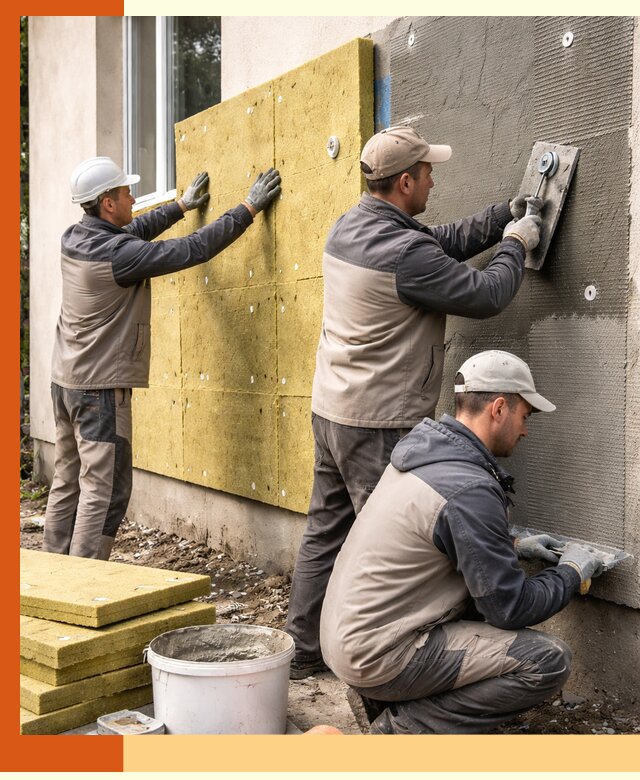 Утепление фасада под штукатурку в Гуково — энергоэффективная технология