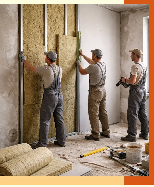 Утепление стен изнутри в Гуково от 2310 руб/м² под ключ | ТепломастерГкв