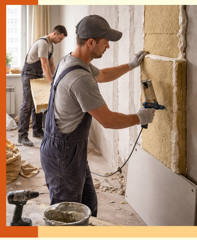 Утепление стен изнутри в Гуково — качественно и эффективно