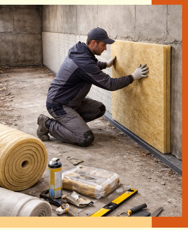 Утепление фундамента изнутри в Гуково от 4312 руб./м2 — работы под ключ | ТепломастерГкв