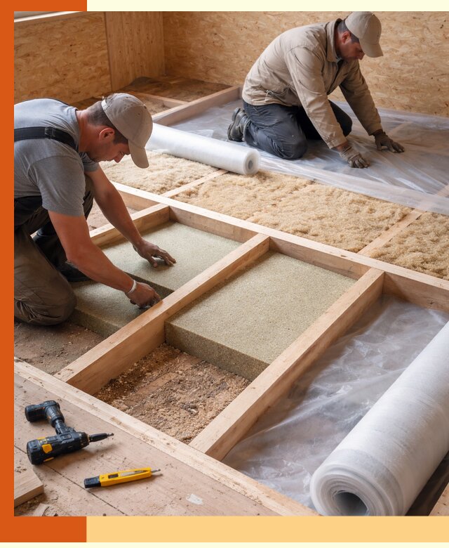 Профессиональное утепление деревянного пола в Гуково