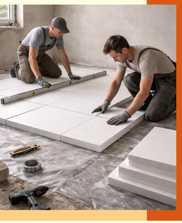 Утепление бетонного пола в Гуково от 2567 руб/м2 — монтаж и цена | ТепломастерГкв