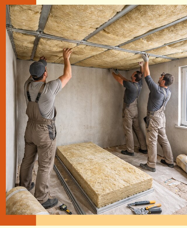 Утепление потолка в Гуково — тепло и без сквозняков