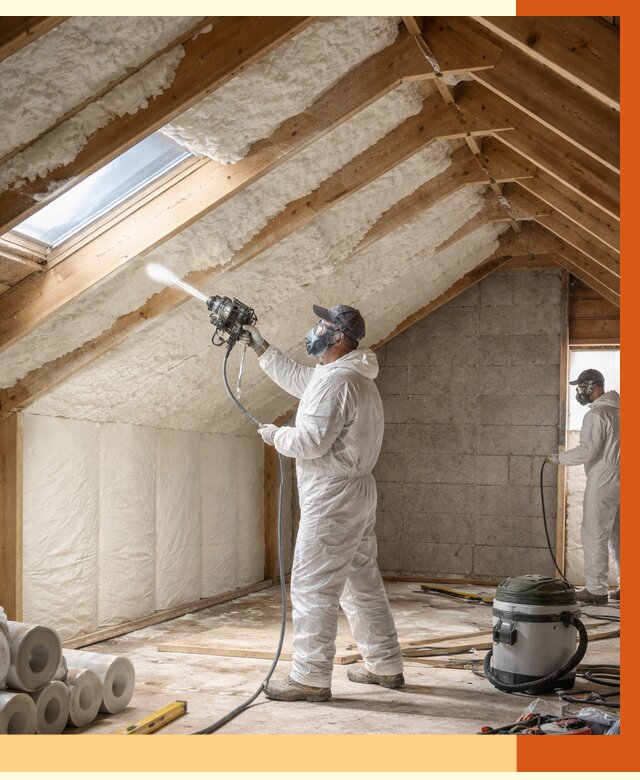 Утепление мансарды ППУ в Гуково от 2823 руб./м² — заказать под ключ | ТепломастерГкв