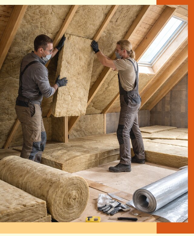 Утепление мансарды минватой в Гуково от 4312 руб./м2 — монтаж и пароизоляция | ТепломастерГкв