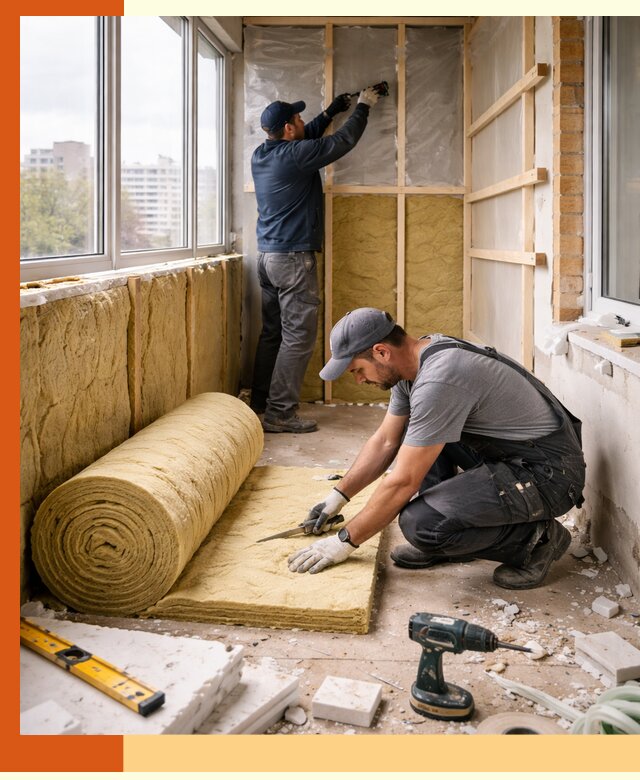 Утепление балкона под ключ в Гукове качественно и быстро