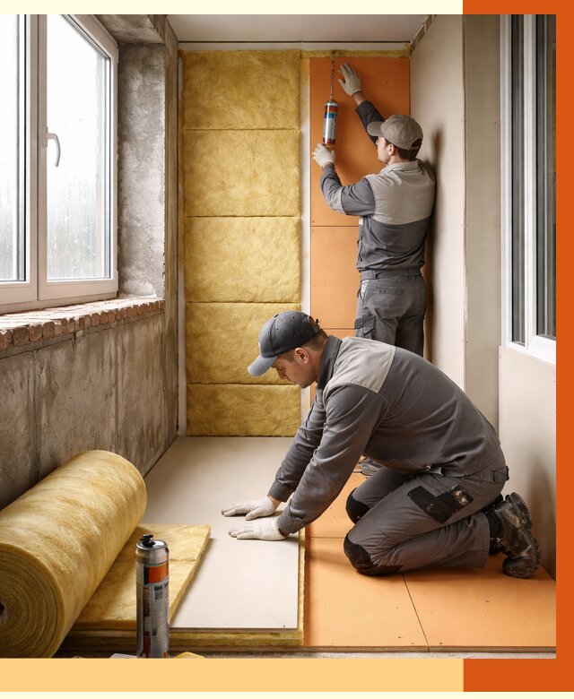 Утепление лоджии под ключ в Гуково от 6673 руб/м2 — комплексное решение | ТепломастерГкв