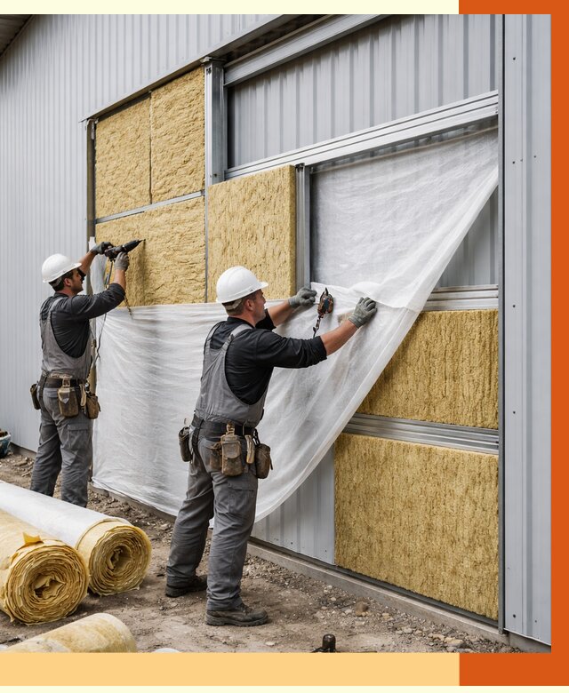 Утепление металлического склада в Гуково от 4620 руб/м2 — комплексное утепление под ключ | ТепломастерГкв