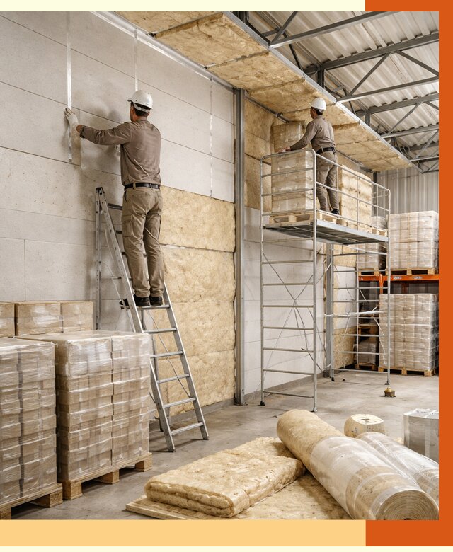 Утепление склада готовой продукции в Гуково от 2002 руб./м2 — комплексно | ТепломастерГкв