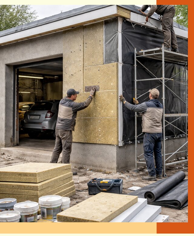 Утепление автосервиса в Гуково ппу, пеноизоляция, от 14886 руб/м2 — ТепломастерГкв