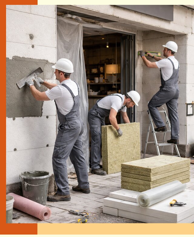 Утепление кафе в Гуково: профессиональная теплоизоляция и монтаж