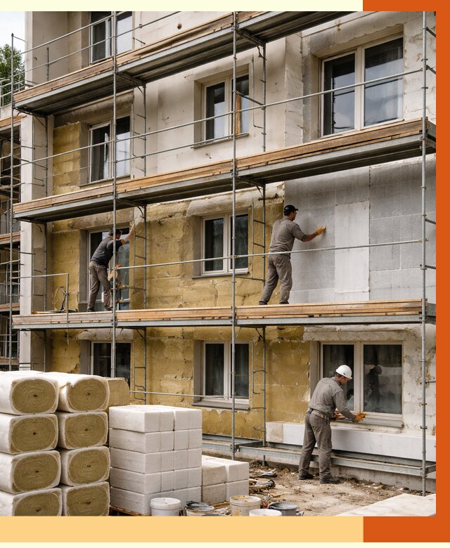 Утепление гостиницы в Гуково от 7392 руб./м2 — комплексно, ППУ, под ключ | ТепломастерГкв