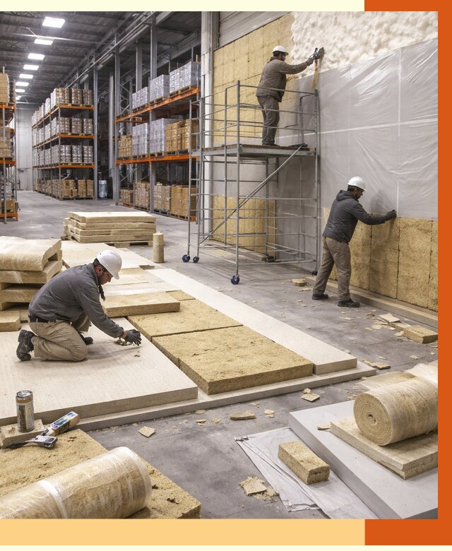 Утепление складского терминала в Гуково от 7700 руб./м² под ключ | ТепломастерГкв