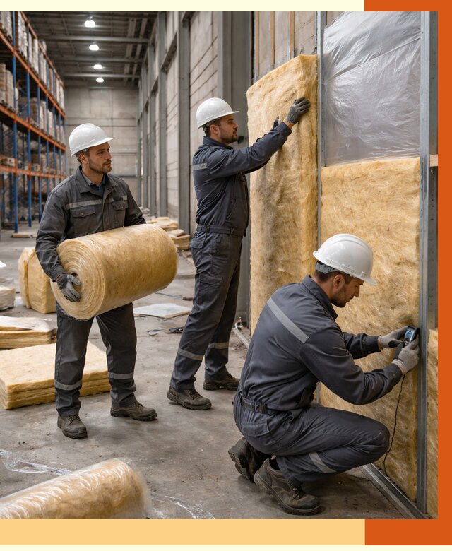 Утепление логистического центра в Гуково от 4620 руб/м² под ключ | ТепломастерГкв