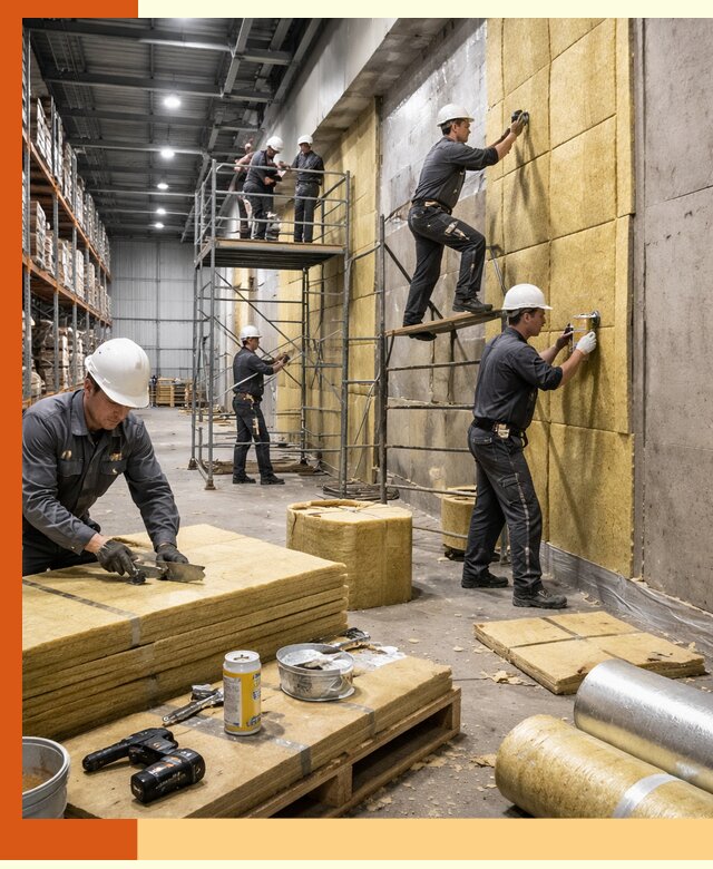 Утепление логистического центра в Гуково качественно и экономично