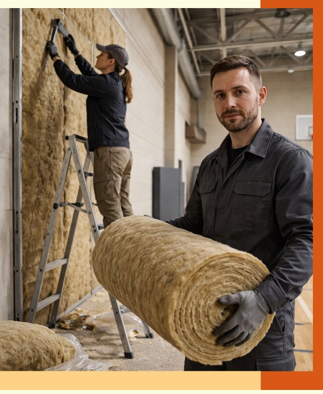 Утепление спортзала в Гуково от 7700 руб/м2 — комплексное утепление под ключ | ТепломастерГкв