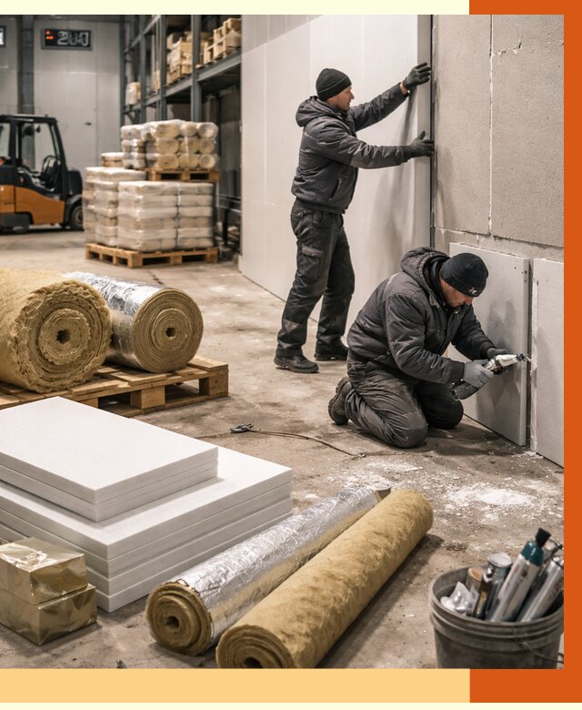 Утепление холодного склада в Гуково от 8726 руб/м2 — комплексное под ключ | ТепломастерГкв