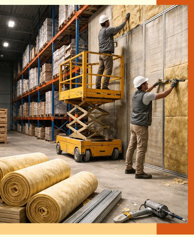 Утепление торгового склада в Гуково от 3285 руб/м2 — комплексно и под ключ | ТепломастерГкв