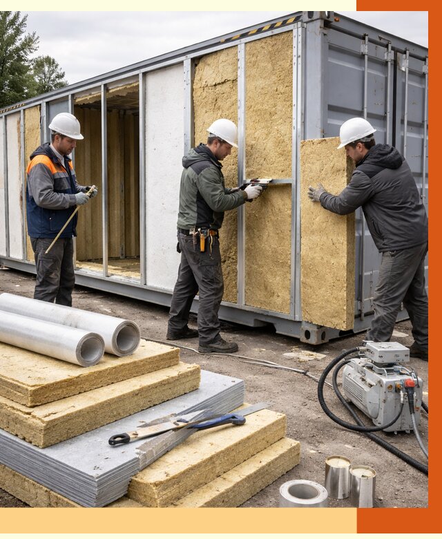 Утепление морского контейнера в Гуково от 3850 руб. под ключ | ТепломастерГкв