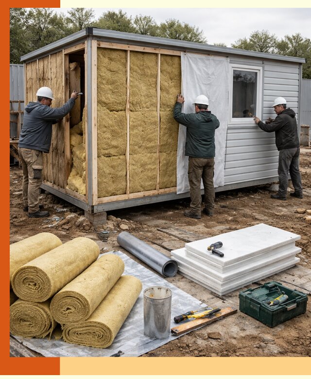 Утепление строительной бытовки под ключ в Гуково для любых условий