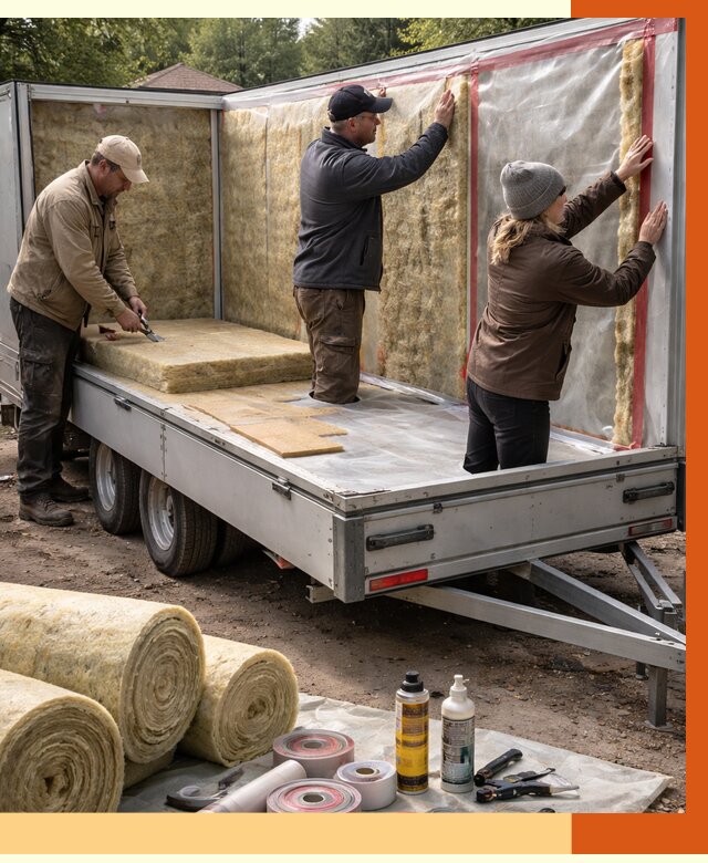 Утепление прицепа в Гуково под ключ от 12833 руб. — комплекс от ТепломастерГкв