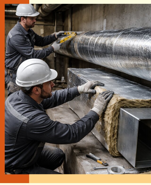 Профессиональное утепление воздуховодов и теплоизоляция в Гуково