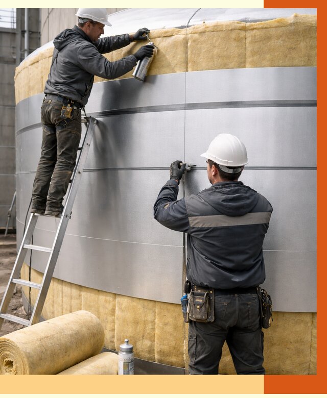 Утепление цистерны в Гуково пенополиуретаном от 14886 руб. под ключ | ТепломастерГкв