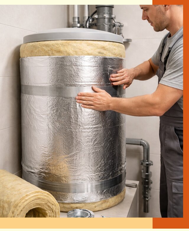 Утепление бойлера в Гуково от 4620 руб. под ключ | Утепление ППУ | ТепломастерГкв