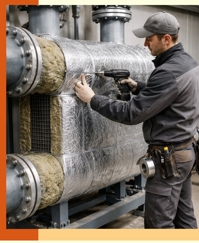 Утепление теплообменника в Гуково — профессиональная теплоизоляция оборудования