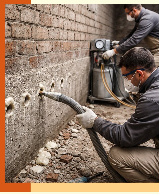 Заполнение колодцевой кладки ППУ в Гуково быстро и герметично