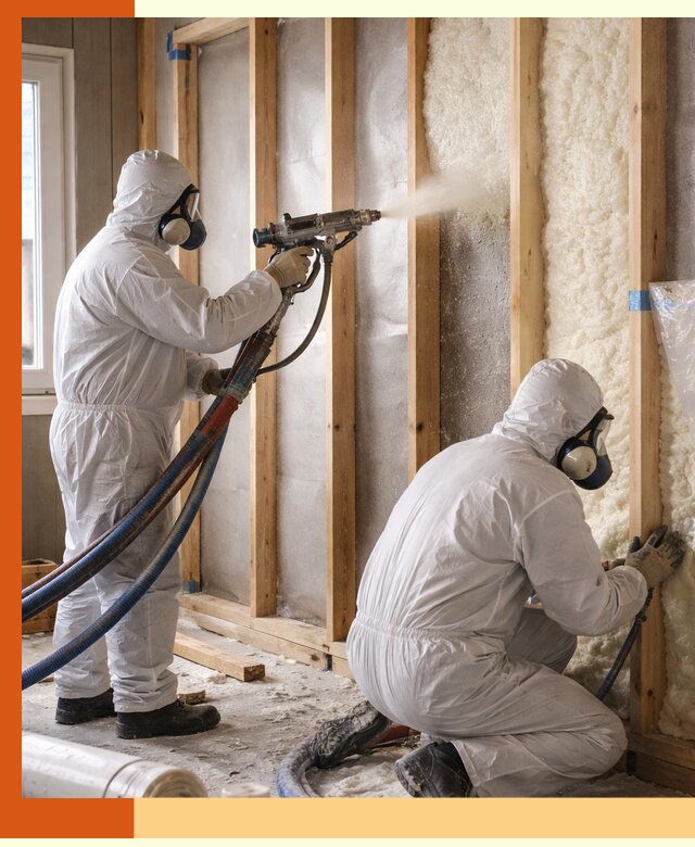 Утепление каркасной стены ППУ в Гуково для домов и коттеджей