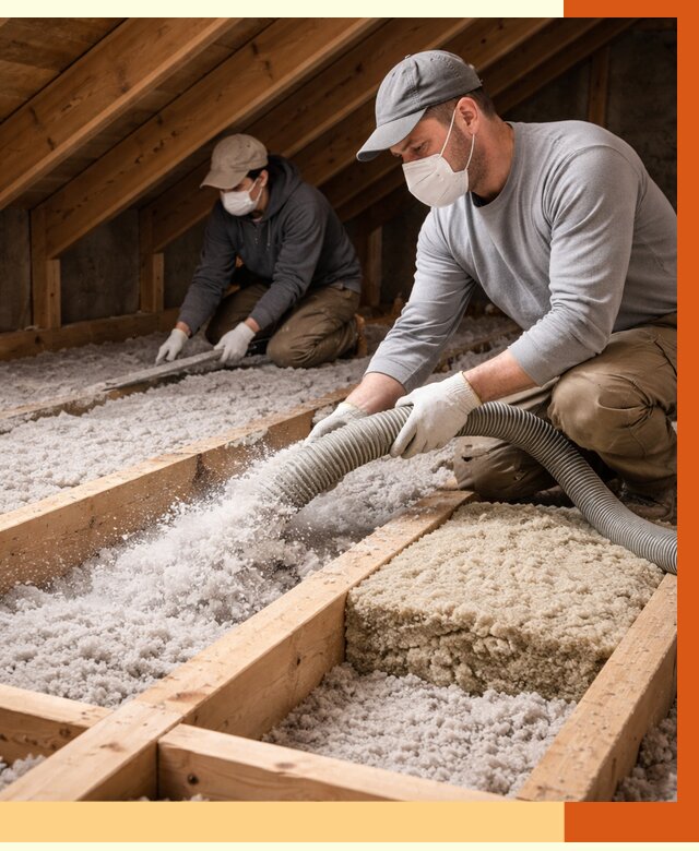 Заполнение полостей чердачного перекрытия в Гуково от 4620 руб. | ТепломастерГкв