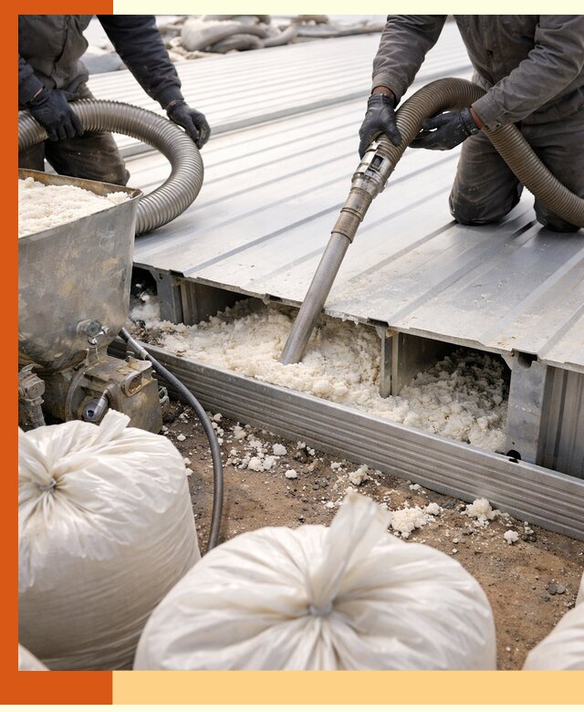 Заполнение пустот кровельных панелей пенными и мокрыми герметиками в Гуково