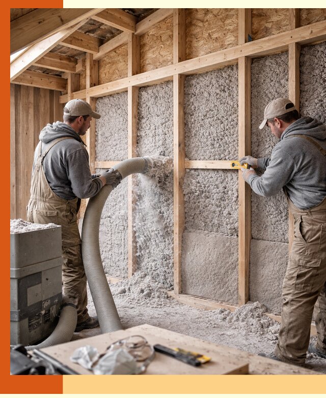 Утепление эковатой стен, потолков и перекрытий в Гуково