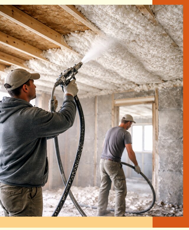 Утепление пеноизолом в Гуково от 1643 руб./м2 под ключ | ТепломастерГкв